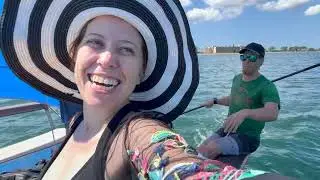 First Time Riding Catamaran on Maui's Mā&rsquo;alaea Bay On Board the Hobie Getaway &ldquo;Stray Cat&rdquo; Hawaii