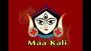 Maa Kali face Illustrator Pen Tool  Art Victor File Beautiful design