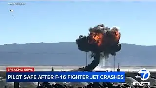 F-16 fighter jet crashes during training mission in SoCal