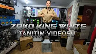 ZOKO KING WHITE GAMING OYUNCU KASASI(AKVARYUM KASA)
