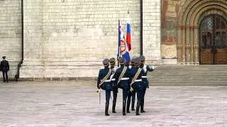 Viking Russian Cruise Kremlin Military Ceremony Present Arms