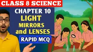 Light: Mirrors & Lenses | Class 8 Science Chapter 10 MCQ, Questions & Answers | Curiosity Book 2025