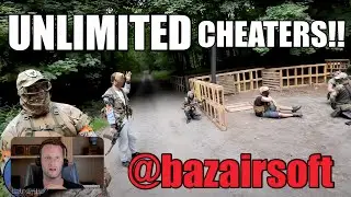 Reacting to Baz Airsoft&rsquo;s 'Most Toxic Airsoft Game &ndash; Unlimited Cheaters'?!