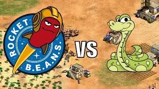 AoE2 - RocketBeansTV 2v1 vs TheViper | Game #1