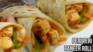 Breakfast Recipe peri peri paneer Roll..Quick easy homemade tasty Rolls 😋 👌🏻 