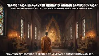 Namo Tassa Explained: History, Meaning, and Theravada Chanting