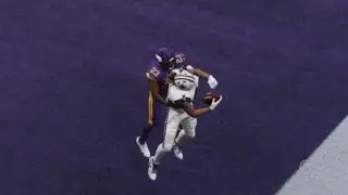 Dak Prescott QB draw for 6, Trevon Diggs pick off Kirk Cousins, Chase Claypool one-handed TD!