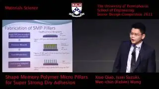 Senior Design 2011: Shape Memory Polymer Micro Pillars for Super-Strong Dry Adhesion
