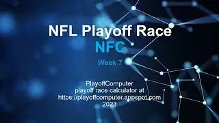 NFL Playoff Race - NFC Week 7 - Rams and Commanders fight back