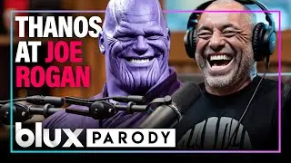 Thanos Goes on Joe Rogan 😂 (Funny AI Parody) &ldquo;Delete Straight Podcasters&rdquo; | #bluxparody
