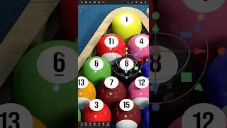 3D BILLIARD with Reproject. #shorts #nomadsculpt #adobeillustrator