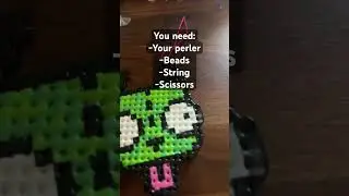 || How to attach a perler to Kandi tutorial! || #kandi #perler #furry #tutorial #kandikid #jewelery