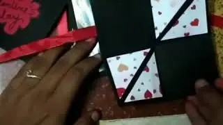 Velentine special mini scrapbook.