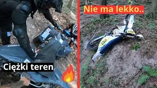 Przejechał go quad 💀 Raptor 350 Husqwarna TE250 leśne klimaty Bałtow cz.3 #atv