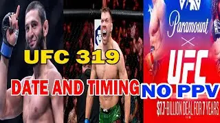 UFC 319 India Time & Full Schedule | Biggest UFC Deal Ever! Paramount+ Partnership Worth $7 Billion