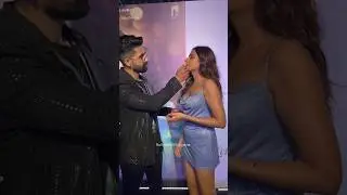 BEAUTIFUL 💕 #ravidubey cleans #cake from #sargunmehta  face #shorts #bollywood #love #actress