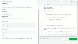 Simple Array Sum - HackerRank - C#