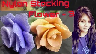 Cotton candy realistic Rose Flower with Nylon Stocking and fiber cotton || DIY || ART BUZZ ||