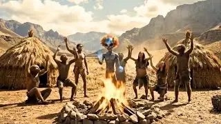 Prehistoric humans encountered aliens who loved performing magic tricks!#prehistoricman#alien