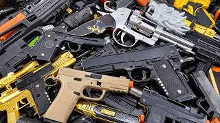 Ultimate Toy Gun Arsenal Unboxed! Beretta M92, Glock 18C, Alpha BLE-001 & Golden Rifles