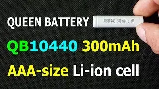 Queen Battery QB10440 300mAh - AAA-size 3.7V Li-ion battery
