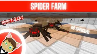 Minecraft Java - Spider Farm - Без спавнера!!