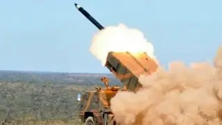 Impressive rocket launch by Astros ll rocket launcher system