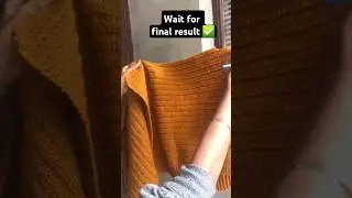 Crochet v neck sweater ✅️ #crochet #shortsfeed #tutorial #diy #ytshorts #easycrochet  #knowledge