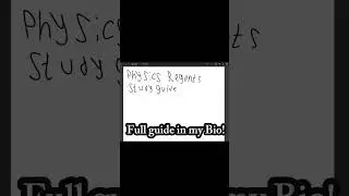 Why I made a Physics Regents Study Guide.