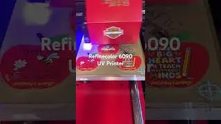 Refinecolor 6090 printing on clear acrylic #machine #printing #uv #refinecolor