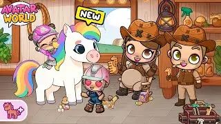 MIS HIJAS MONTAN A CABALLO POR PRIMERA VEZ 🐴✨ en Avatar World | Juanvi Gameplays