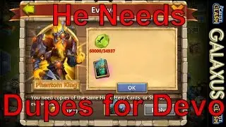 Rolling 4.5k Gems for Phantom King on Vanish's Acc(Castle Clash)