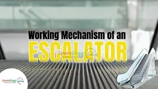 Working Mechanism of an Escalator  #learnengg #moving stairs #verticalcommunication