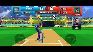 Stick Cricket Live multiplayer gameplay at Dharamsala stadium. Nail biting finish #cricket #gaming