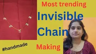 invisible chain jewellery making|పిల్లలకి పెద్దలకి ఎవరికైనా చాలా బావుంటుంది #jewellerymaking #diy