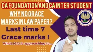 Why No Grace marks in CA Inter Law paper !Where ICAI is approaching/Swag se CA/Swagat Sharma #ca 