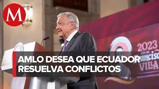 AMLO descarta inestabilidad en Ecuador por disoluci&oacute;n del Congreso