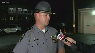LIVE INTERVIEW | OSHP: Trooper shot, injured during traffic stop on SB I-75 in Findlay; suspect at l