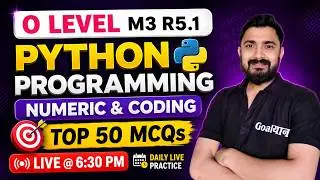 O Level M3 R5 Important Questions | Python marathon for O Level | m3 r5 o level