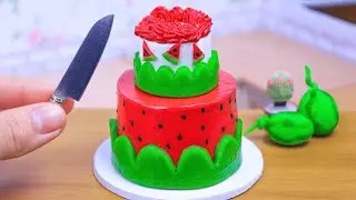 🍉 Yummy Miniature Watermelon Chocolate Cake Decorating 🍫✨ Miniature Cakes DA