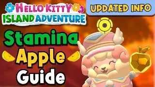 ✨🍎NEW Stamina Apple Guide For Hello Kitty Island Adventure 🍎✨