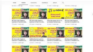Math lectures in Urdu/Hindi 8th,9th,10th,fsc, bsc all classes Mathematics foundation