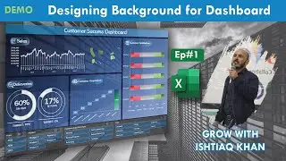How to Create Background for Excel Dashboard - Customer Success Dashboard Demo