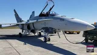 RCAF CF-18 Hornet 2021 Demo Team aircraft walk around