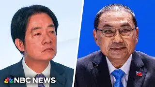 Taiwan's leading presidential candidates campaign under the shadow of Beijing