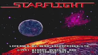 Starflight - Sega Genesis - Start Up