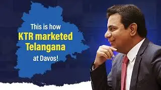 This is how KTR marketed Telangana at Davos! | #KTRatDavos
