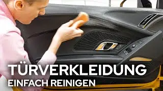 Auto T&uuml;rverkleidung in Leder, Kunststoff, etc. richtig reinigen & pflegen I Audi R8 Spyder