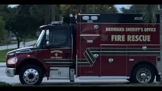 Broward Sheriff's Office (BSO) Fire Rescue 201 transporting