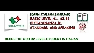 RESULT OF OUR B2 LEVEL STUDENT IN ITALIAN LANGUAGE